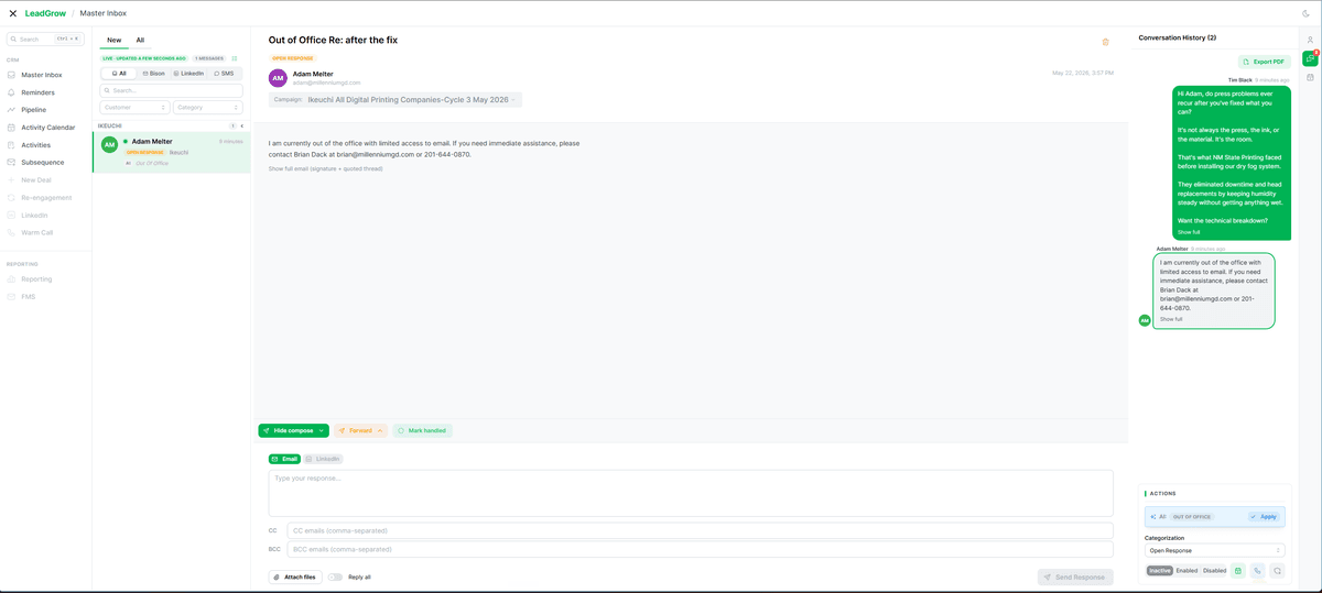 MasterInbox - Conversation View